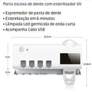 Suporte Para Escova De Dentes Esterilizador Com Luz UV Antibacteriano Automático De Creme Dental