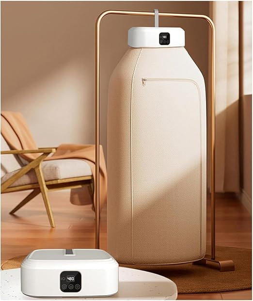 🧺 Secador de Roupas Portátil Elétrico com Cortina Suspensa e Timer Digital