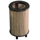 Abajur Decorativo com Cúpula Cilíndrica Madeira e Fibra