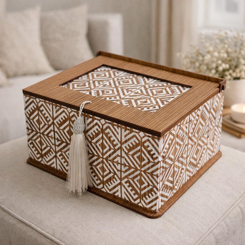 Caixa organizadora decorativa - estampada