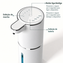 Saboneteira Dispenser Automático com Sensor Infravermelho P11 | Porta Sabonete Líquido Espuma Sem Toque