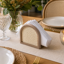 Porta Guardanapo Cestinha Retrô em ABS | Organizador de Mesa Elegante para Cozinha (P e G)