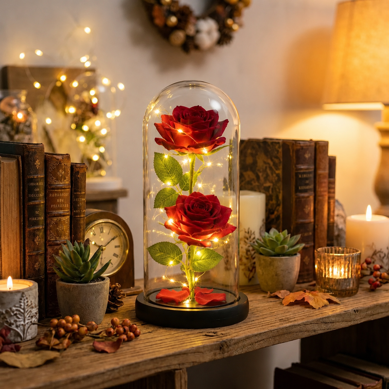 Luminária Rosa Encantada Premium — Uma Peça Que Transforma Emoção em Decoração