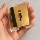 Suporte Luxo para Lâmina de Barbear em Acrílico Cast Premium— Kit com 2 unidades