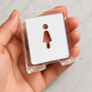 Suporte Luxo para Lâmina de Barbear em Acrílico Cast Premium— Kit com 2 unidades