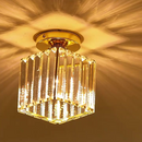 Lâmpada Led Moderna Para Corredor Com LumináRia De Teto De Cristal Para Corredor, Varanda 3 Cores 85V-256V