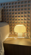 Abajur  Cogu Mesa Cabeceira Luminária 110V/220V cogumelo quarto sala escritório