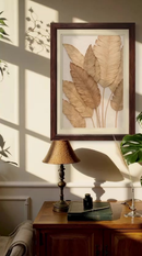 Quadro Decorativo Folhagem Clean Grande 110x80cm Decore Quarto Sala Copa Escritórios Hall de Entrada