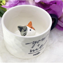 Caneca Cerâmica 3D com Gatinho dentro