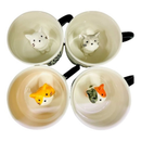 Caneca Cerâmica 3D com Gatinho dentro
