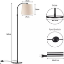 Luminária Chão 1,7m Piso Arco Lustre Metal 3 Niveis De LuZ