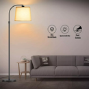 Luminária Chão 1,7m Piso Arco Lustre Metal 3 Niveis De LuZ