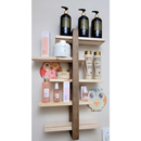 Rack Prateleira Suspensa Nicho C/5 Andar Madeira Maciça Para Plantas Sala, Quartos e Quintal