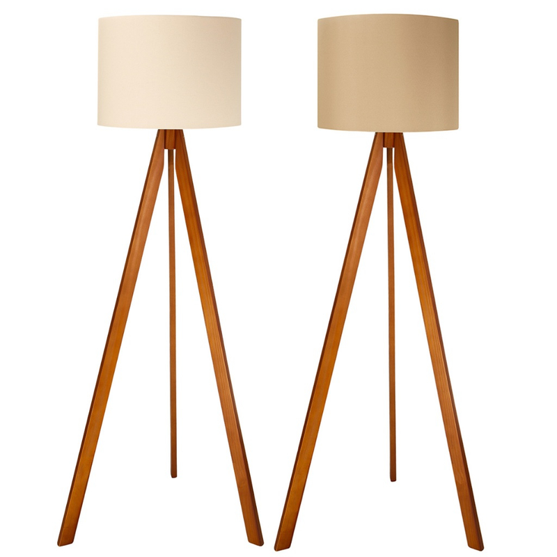 Abajur De Chão Tripé 1,50 Cm Completo Com Cúpula E Fiação Luminária De Piso Para Sala, Quarto