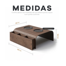 Kit 2 Esteiras Suporte Porta Copos Braço Sofá Apoio Cerveja Controle