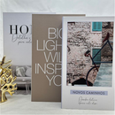 Conjunto de Caixa Livro Decorativa Organizadora Para Joias e Documentos 3pcs Papel