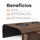 Kit 2 Esteiras Suporte Porta Copos Braço Sofá Apoio Cerveja Controle