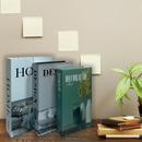 Conjunto de Caixa Livro Decorativa Organizadora Para Joias e Documentos 3pcs Papel