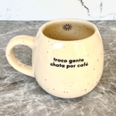 Caneca Cerâmica Oval com frase