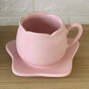 Xícara e Pires para Chá Tulipa Rosa 200ml