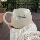 Caneca Cerâmica Oval com frase