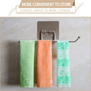 Porta Papel Toalha e Suporte de Filme de Alumínio para Parede de Cozinha