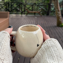 Caneca Cerâmica Oval com frase