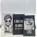 Conjunto de Caixa Livro Decorativa Organizadora Para Joias e Documentos 3pcs Papel