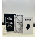 Conjunto de Caixa Livro Decorativa Organizadora Para Joias e Documentos 3pcs Papel