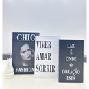 Conjunto de Caixa Livro Decorativa Organizadora Para Joias e Documentos 3pcs Papel