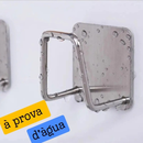 KIT 4 Gancho Suporte Porta Esponja Aço Inox Adesivo para Pia Parece Cozinha Premium
