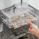 Porta-Joias em Acrílico Luxo com 3 Camadas – Caixa Organizadora com Compartimentos para Anéis, Brincos e Colares