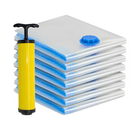 Kit 12 Saco a Vácuo 60x80 + Bomba Manual Organização de Roupas Mala Viagem Guarda Roupas