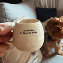 Caneca Cerâmica Oval com frase