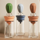 Porta azeite Dispenser Oleo Azeite Vinagre Com Pincel Culinário De Silicone