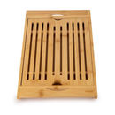 Bandeja Migalheira em Bambu 38x23cm Prática Multiusopara Pães e Frios Descanso De Panela