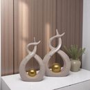 Enfeite Rack Sala Estante Aparador Mesa Decoração Casa Escritorio Recepção Clinica Cerâmica Fosco