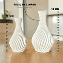 Kit 2 Vasos Decorativos em Espiral - Varias Cores