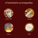 Luminária 3D Led Lousa de Escrever Desenhar Quadro de Notas Anotações Acrílico Escreve Apaga