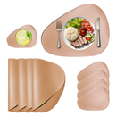 Kit Jogo Americano com Porta-Copos – Design em Couro Sintético Premium