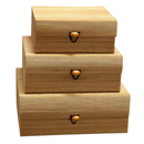 Caixas Decorativas Bambu Madeira Porta Objetos Decoração Sala Estante Escritorio Joias Objetos Controle Tv Remoto