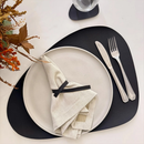 Jogo Americano Sousplat Mesa Jantar Couro Sintético os Kits Inclui o Porta Copo e porta Guardanapo