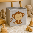 Caixa Organizadora Infantil em Feltro Premium | Leão, Macaco, Capivara ou Unicórnio | KidsDecor