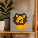 Caixa Organizadora Infantil em Feltro Premium | Leão, Macaco, Capivara ou Unicórnio | KidsDecor
