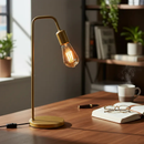 Luminária De Mesa Abajur L Retro Vintage Industrial em Aluminio Moderno Bivolt