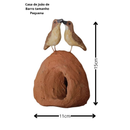 Artesanato Casa de João de Barro P Feito a Mão Decoração Enfeite Terracota LembrançaJardim Natureza Sítio Cerâmica Barro