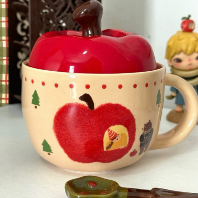 Caneca maçazinha  – Cerâmica alta temperatura 450ml