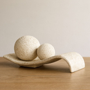 Centro De Mesa Em Cerâmica-Decoração para sala, quarto, rack, aparador, escritório, enfeite, esfera, mesa