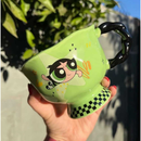 Caneca Meninas Super Poderosas criativa 3D Florzinha, Docinho e Lindinha
