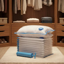 Kit com 12 Sacos a Vácuo 60x80cm + Bomba Manual – Organização de Roupas e Viagens | LavierHome